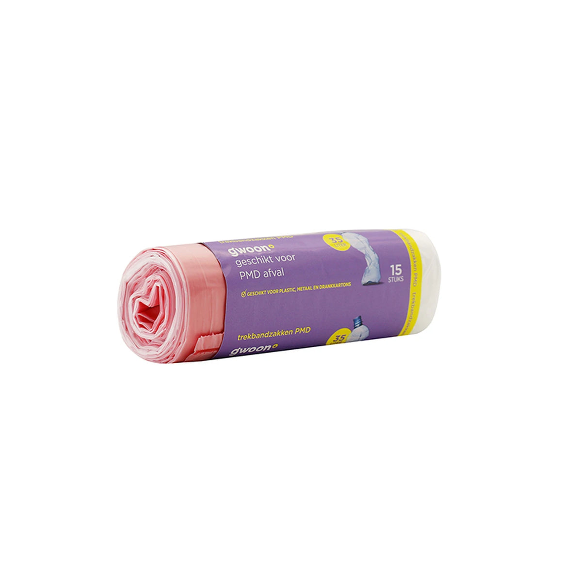 Sacs poubelle G'woon PMD extra épais - 35 L