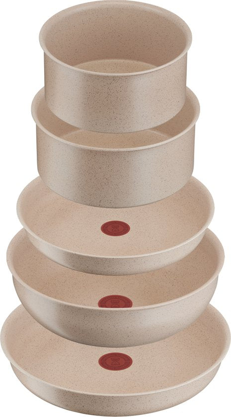 Tefal Ingenio Delight ON - Batterie de cuisine - 17 pièces - Induction - Empilable - Poignée amovible - Peu encombrante