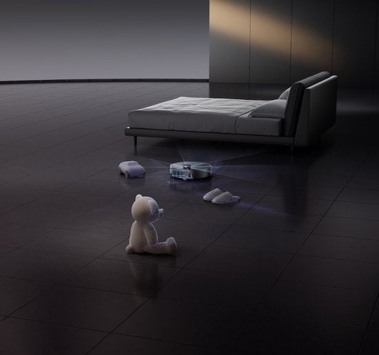 MOVA Z60 Ultra Roller Complete – Robot aspirateur avec fonction de lavage - Puissance d'aspiration de 28 000 Pa - Station d'auto-nettoyage et protection pour moquettes - Adapté aux poils d'animaux, aux sols durs et aux moquettes