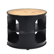 Table d'appoint Coast - 3 couches - 50x50x41,5 cm - Noir