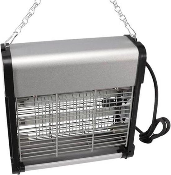 Perel Désinsectiseur, électrique, grille de tension 2800 V, bac de récupération amovible, 30 m², métal