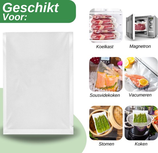 Vaive Sacs sous vide Food 30 x 40 - 100 pièces - Sacs sous vide - Sans BPA