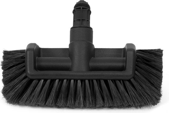 Brosse à laver télescopique - VONROC - 4.60m - Tête de brosse, tuyau d'eau et distributeur de savon inclus