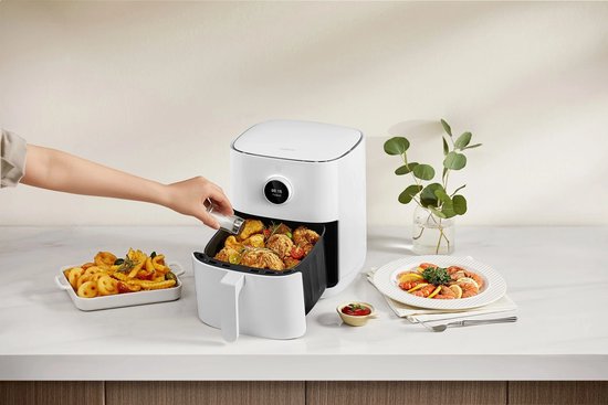 Friteuse Xiaomi BHR8234EU, 4,5 l, modèle autonome, 1 500 W, friteuse à air chaud, blanche