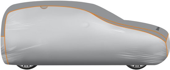 tectake® Car Cover - Voile de voiture extérieure - Protection contre la grêle - Couverture imperméable avec 3 sangles réglables - Respirante - Housse de protection de voiture avec sac de rangement - Compatible avec de nombreux modèles - Dimensions (LxLxH)