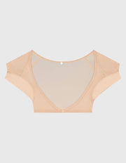 Anti Sweat Top Skin Colour Ladies L - Maillot de corps sans couture avec coussinets pour les aisselles