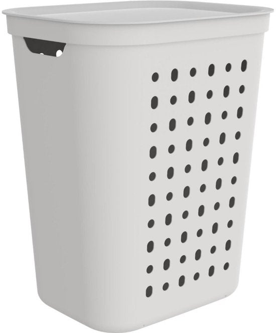 Panier à linge Rotho Jona 55 L, blanc