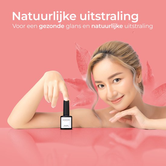 Moods Gellac BIAB - Builder in a Bottle - BIAB Nail Builder Gel - Milky Pink - HEMA & TPO Free