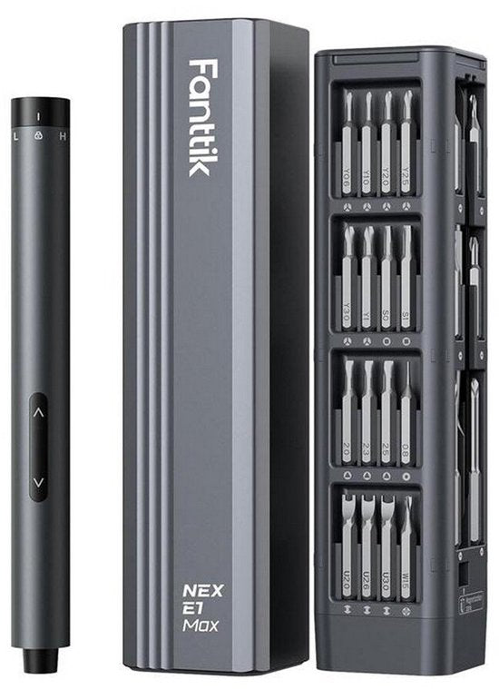 Fanttik - E1 Max Grey - Jeu de tournevis