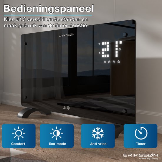 Réchaud électrique Erikssøn - 1500W - Noir