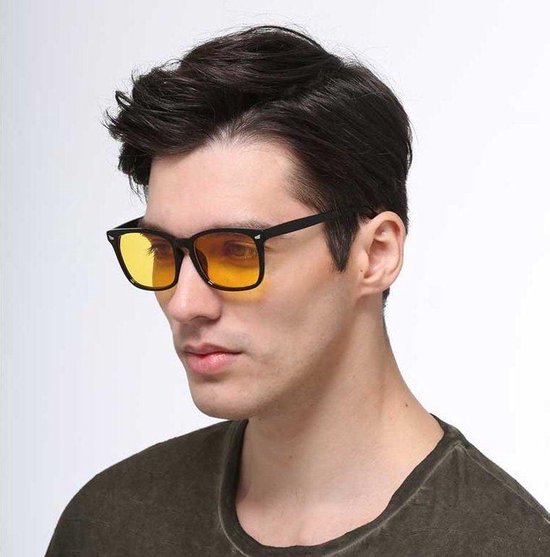 LC Eyewear Lunettes de nuit - Lunettes d'ordinateur - Lunettes de soirée - Lunettes à lumière bleue sans résistance - Lunettes de nuit pour voiture ou moto - Lunettes d'affichage - Lunettes à lumière bleue - Lunettes de voiture