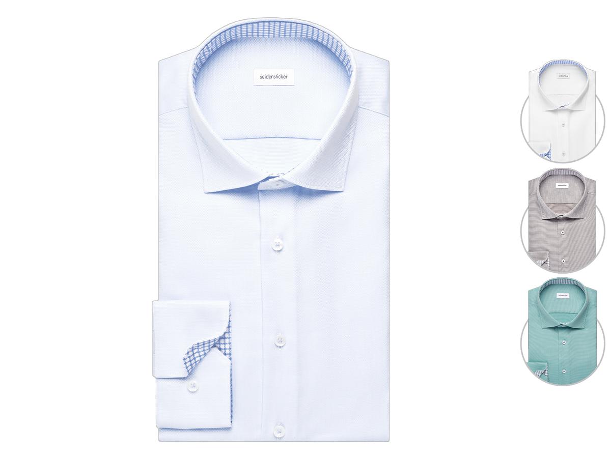 Seidensticker Nouvelle chemise de travail Kent - Taille M - Blanche - Manches classiques, coupe ajustée