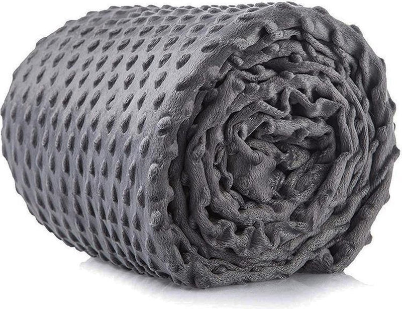 Litollo Verzwaringsdeken Zachte Winter Fleece Hoes - Weighted Blanket - Grijs - 150*200 cm