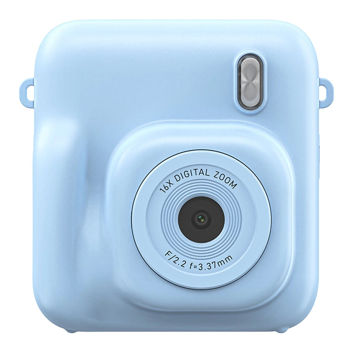 Appareil photo pour enfants Songdian avec impression instantanée DC506 - Bleu - 48 MP - Double objectif - Flash LED - Peut également servir de webcam