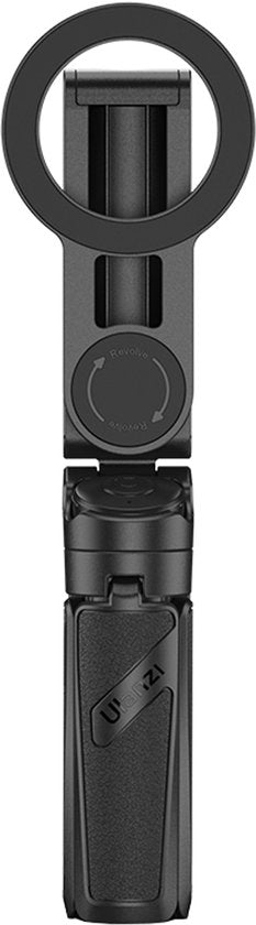 Ulanzi JJ03 Trépied de poche pour selfie, magnétique - avec télécommande - Perche à selfie - Trépied pour iPhone - Support pour smartphone iPhone - Noir