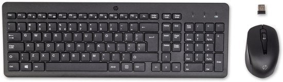 HP 330 - Clavier et souris sans fil - Qwerty - Noir