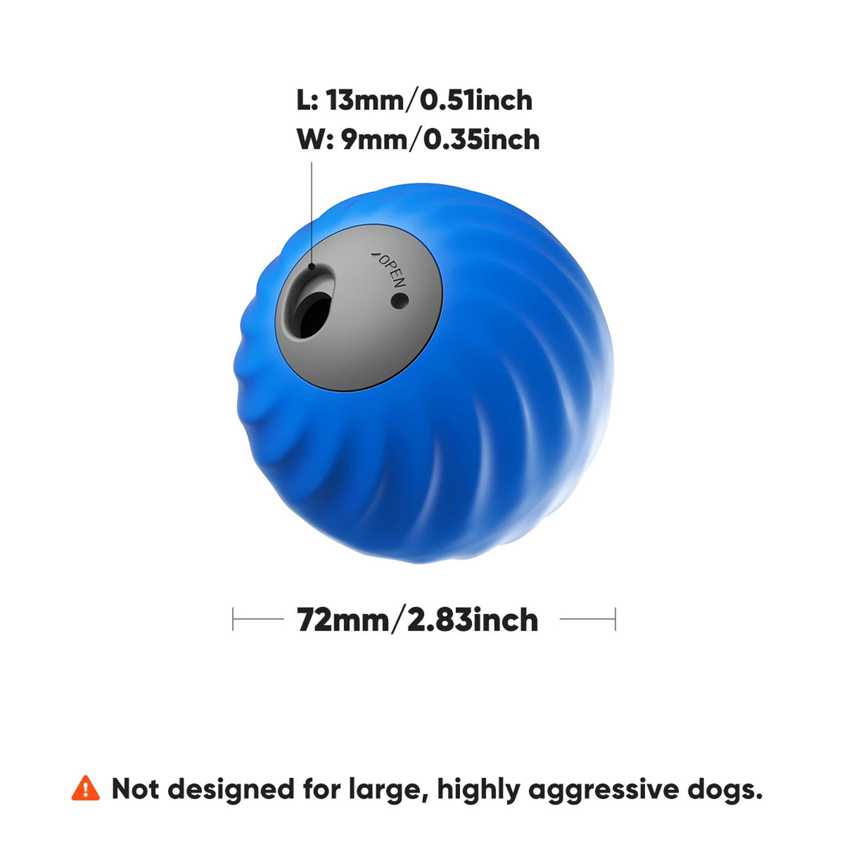 Petgravity Snack Shack Ball Bleu