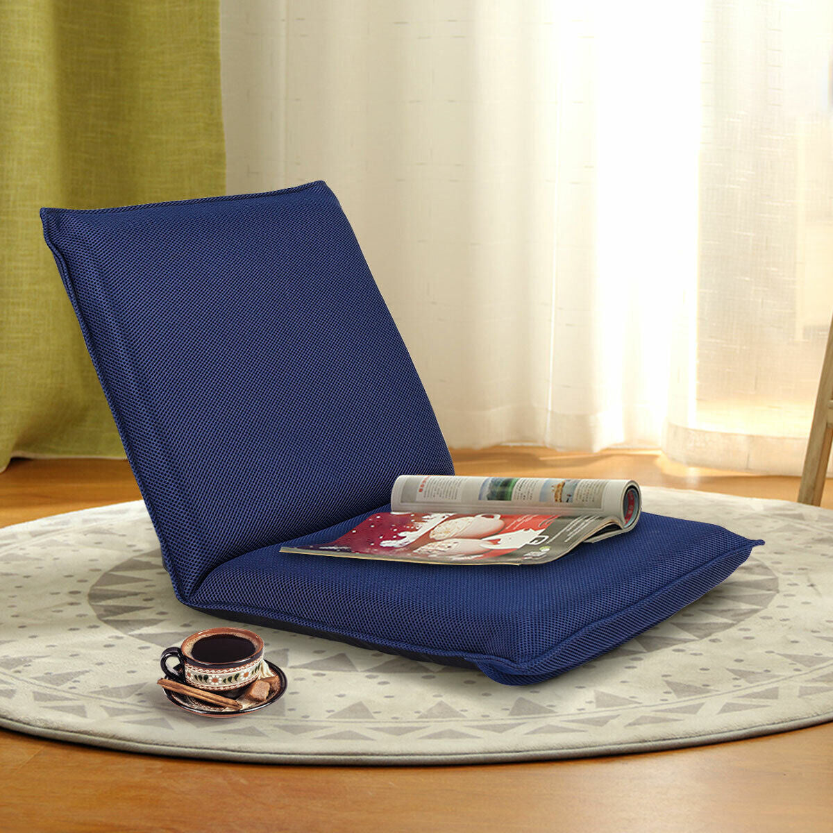 Coast Chaise au sol réglable - 47 x 44 x 53 cm - Bleu
