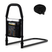 Barrière de lit Coast avec poignée de sécurité - Veilleuse LED avec détecteur de mouvement - Compartiment de rangement - Noir