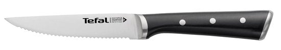 Tefal Ice Force - Couteau à steak - 11 cm - Lot de 4 - Acier inoxydable - Trempé à froid - Ergonomique