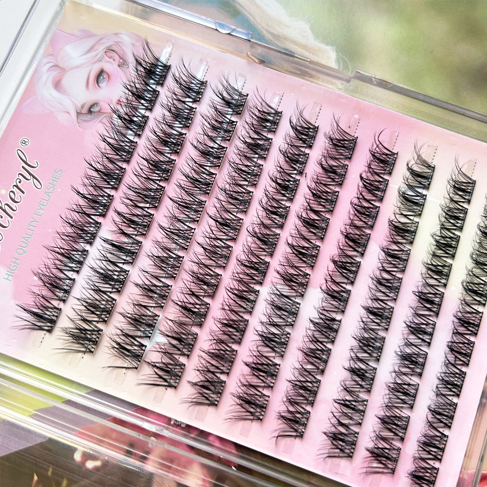 Coffret de cils Lvcheryl Premium - 10 rangées de cils autocollants