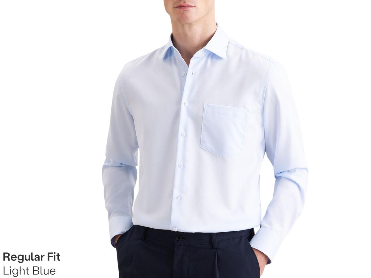 Chemise de travail Seidensticker New Kent - Coupe classique - taille 43 - Bleu clair