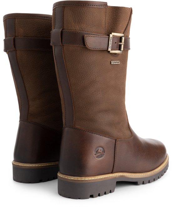 Travelin' Vrangen pour homme - Bottes de plein air - Doublées de laine - Marron foncé