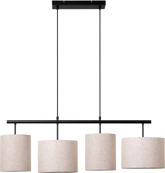 Lucide MAYA - Suspension - 4xE27 - Beige - Japandi