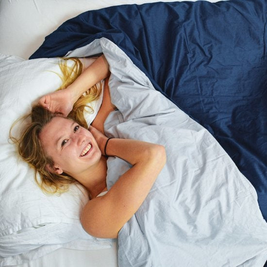 Housse de couverture lestée - El Life - Adaptée aux versions 5, 7 et 9 kg de 135x200 cm - Housse en 100% coton