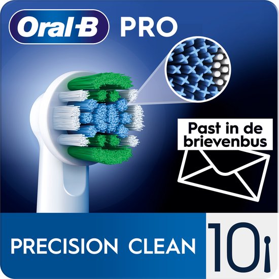 Oral-B Precision Clean Pro - Brossettes dotées de la technologie CleanMaximiser - 10 pièces - Emballage pouvant être déposé dans la boîte aux lettres