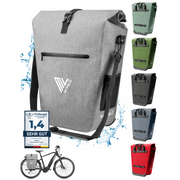 MIVELO Pannier - Étanche - 25L - Avec compartiment pour ordinateur portable et bandoulière - Gris