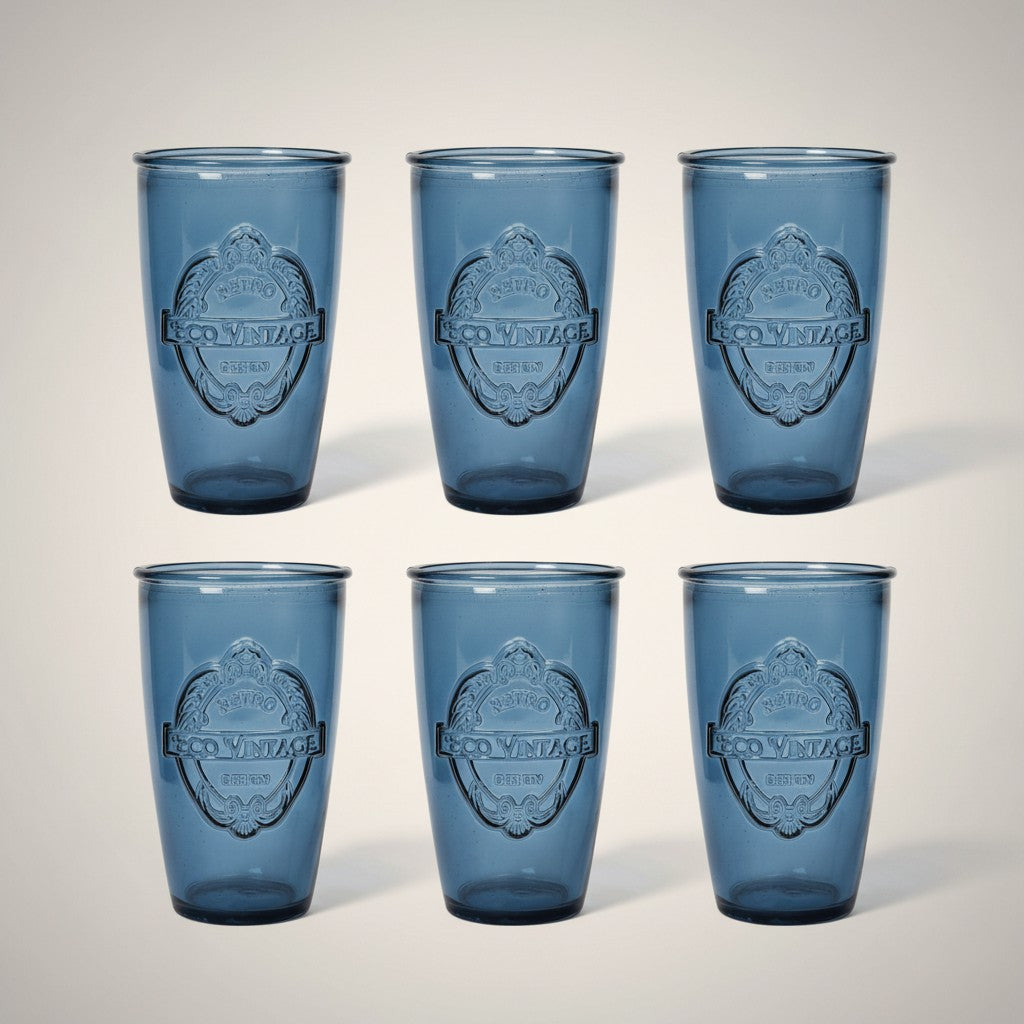Verres à boire Dexam Sintra - lot de 6 - bleu d'encre