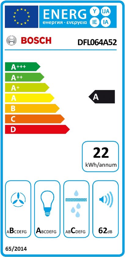 Bosch DFL064A52 - Série 4 - Hotte aspirante à écran plat