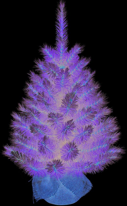 Sapin de Noël artificiel Triumph Tree en jute - Sapin de Noël artificiel H 60 x Ø 38 cm - Vert givré