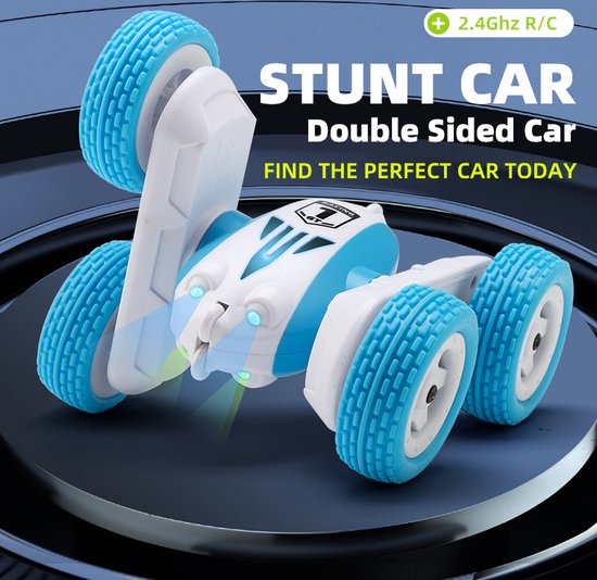 Fuegobird RC Car - Mini voiture télécommandée cascadeuse - bleu
