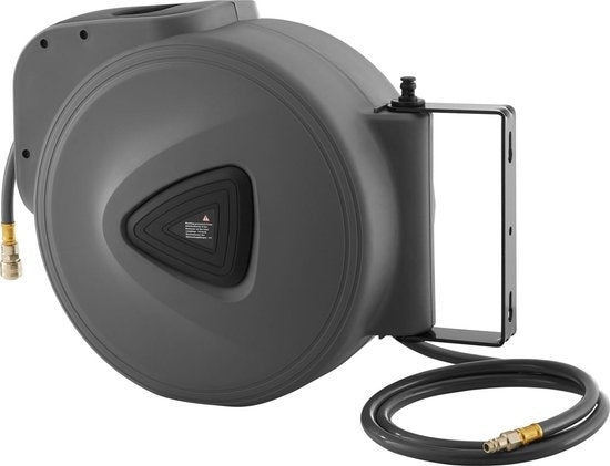 tectake Tuyau d'air comprimé avec enrouleur 30 m - 403431