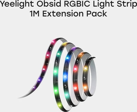 Rallonge pour bande lumineuse Yeelight Obsid RGBIC - 1 mètre - extensible jusqu'à 5 mètres