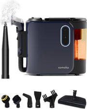 Nettoyeur de tapis PowerClean Pro 1800W - Nettoyeur à vapeur et nettoyeur de taches - 8 accessoires - Vapeur 100° - Nettoyeur de canapé - Nettoyeur de meubles - Nettoyeur à vapeur portatif - Nettoyeur de matelas - Samako