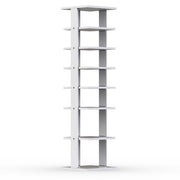 Coast étagère à chaussures en bois 8 étages - 28,5 x 25,5 x 110 cm - blanc