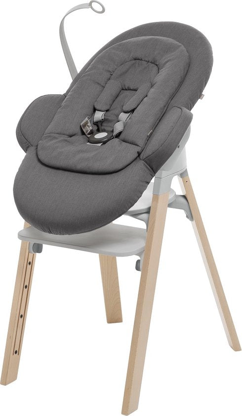 Chaise haute Stokke Steps - Blanc naturel