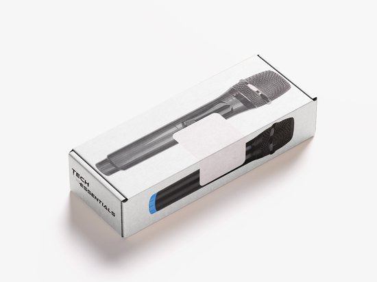 Tech Essentials Microphone sans fil - 2 pièces - Récepteur USB-C - Karaoké - ASMR - Studio - Convient à la boîte de fête - Jack 3,5-6,3 mm
