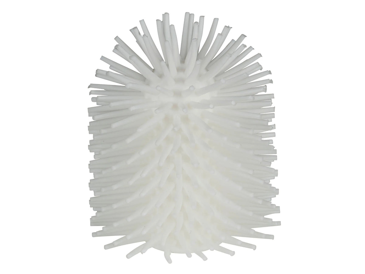 Tête de brosse de toilettes de rechange Wenko en silicone, Ø 7,5 cm – Blanc – Effet antiadhésif