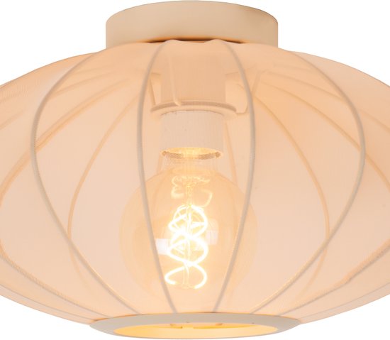 Lucide CORINA - Plafonnier - Ø 40 cm - 1xE27 - Beige - Japandi