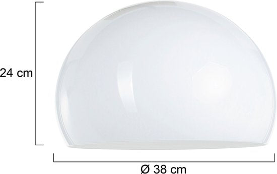 Steinhauer - Abat-jour - rond 38 cm - plastique - blanc