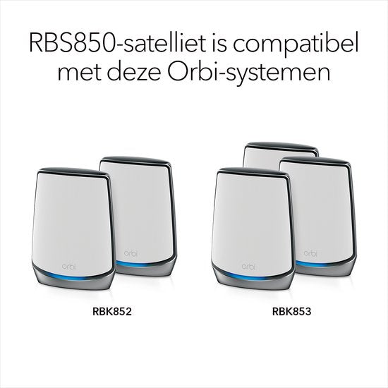 NETGEAR Orbi RBS850 - Mesh Wifi - Convient à Wifi 6 - 1-pack