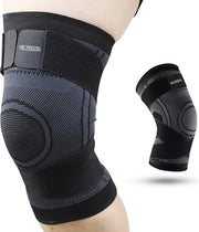 MR. PANACHE Genouillère - Genouillère Femme - Genouillère Arthrose - Genouillère Soutien Genou - Genouillère Patella - Soulagement des douleurs articulaires - Genouillère Charnière - Genouillère Ménisque - Taille L - Noir