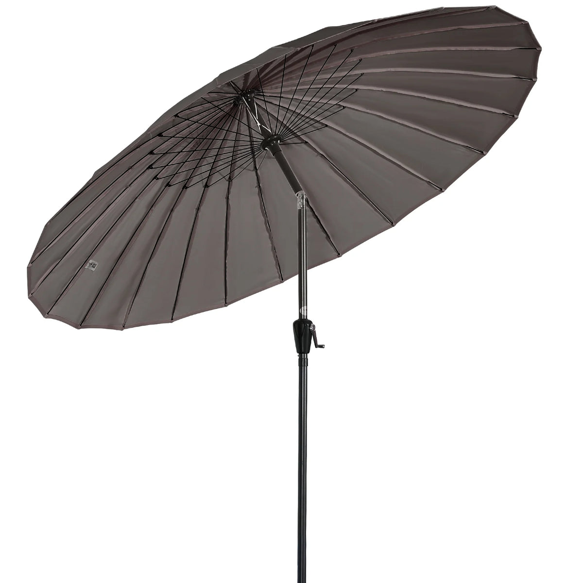 Angel Living – Parasol de jardin inclinable de 250 cm, rouge – Manivelle, protection UV, armature en aluminium