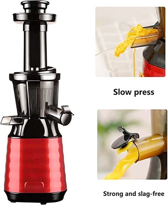 Fuegobird Slowjuicer - Pour fruits et légumes - 800ml - Rouge
