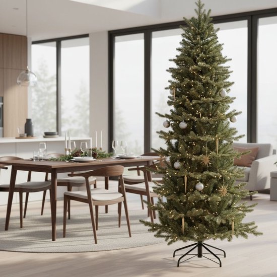 Arbre de Noël artificiel Triumph Tree Sherwood, modèle étroit - Arbre de Noël artificiel H 260 x Ø 109 cm - Vert