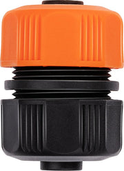 BLACK+DECKER Connecteur de tuyau 1/2" - 13 ⌀ MM - Raccord de tuyau d'arrosage - Noir/Orange